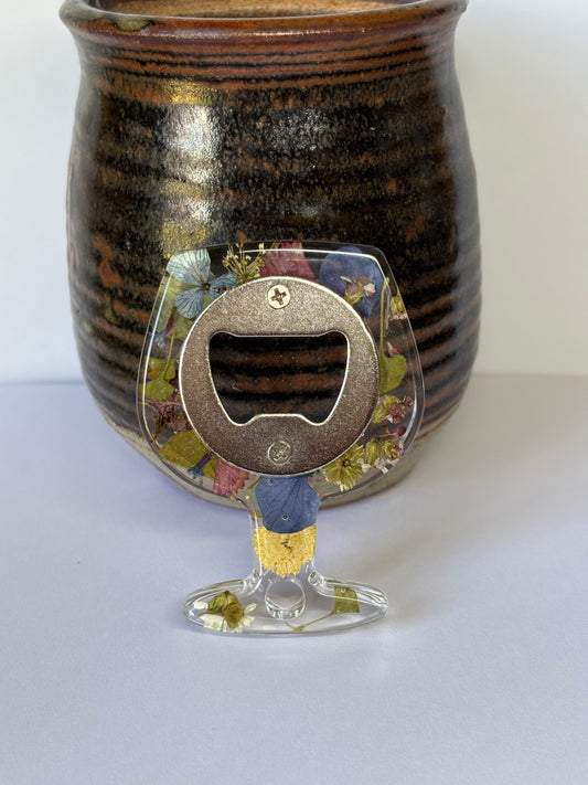 Bottle opener - wine glass shape
