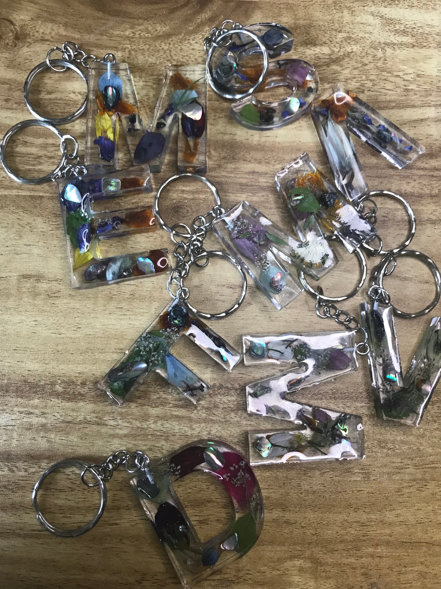 Letter key ring