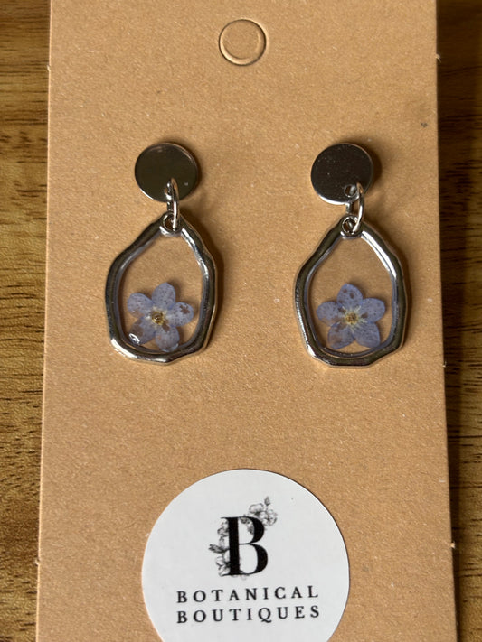 Dainty forget-me-not earrings