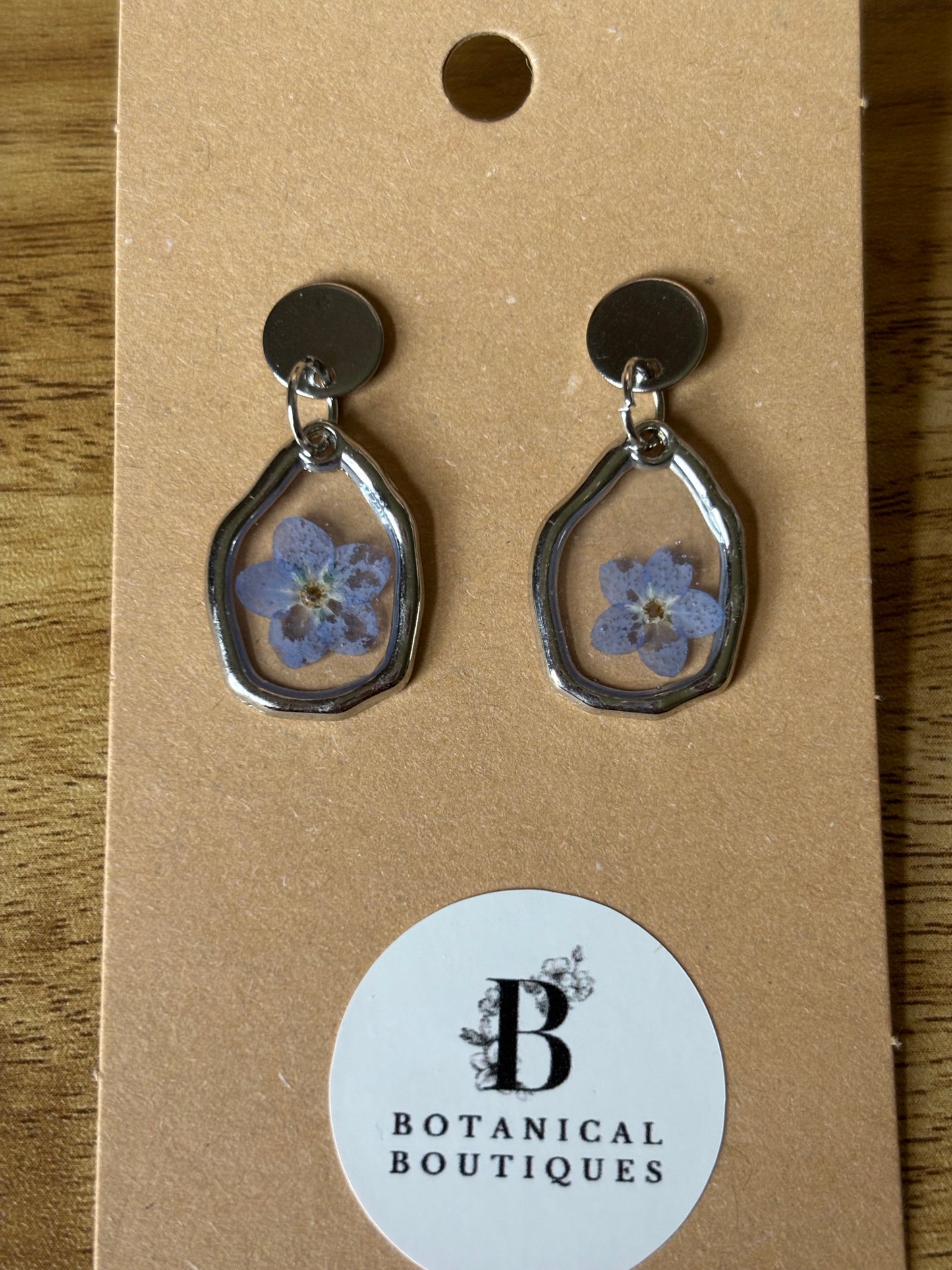 Dainty forget-me-not earrings