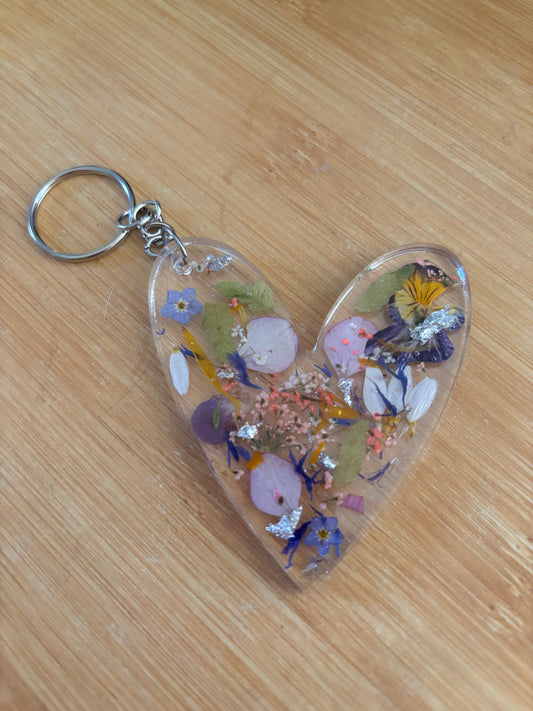 Floral key rings