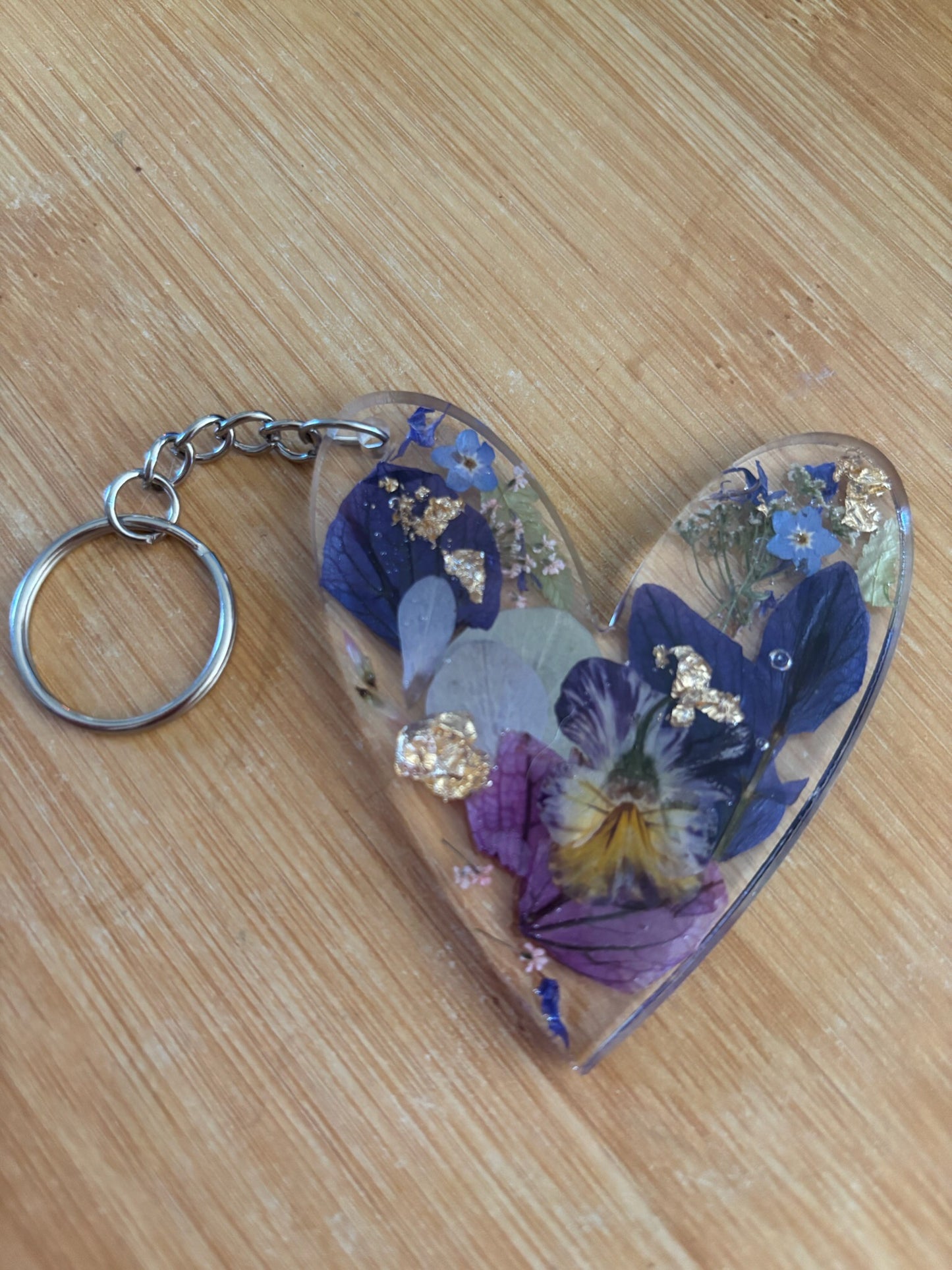Floral key rings