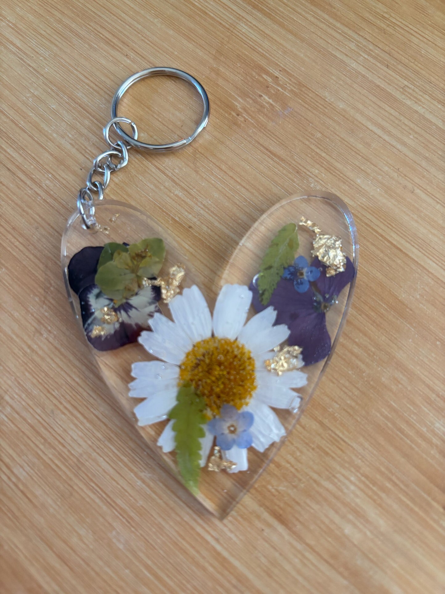 Floral key rings
