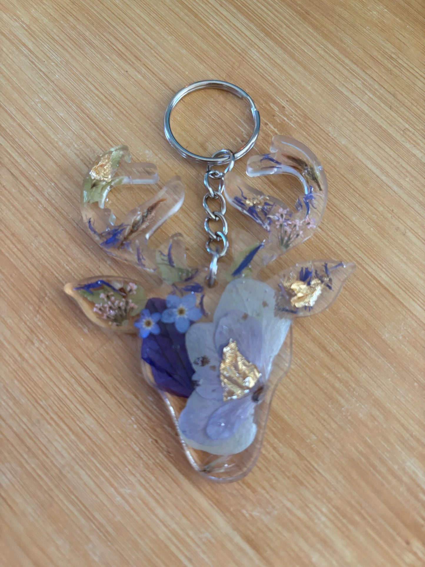 Floral key rings