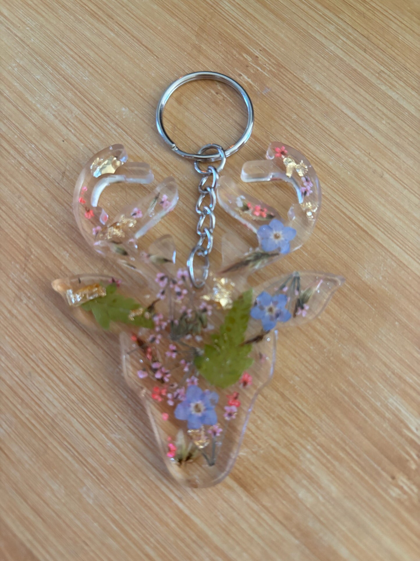 Floral key rings