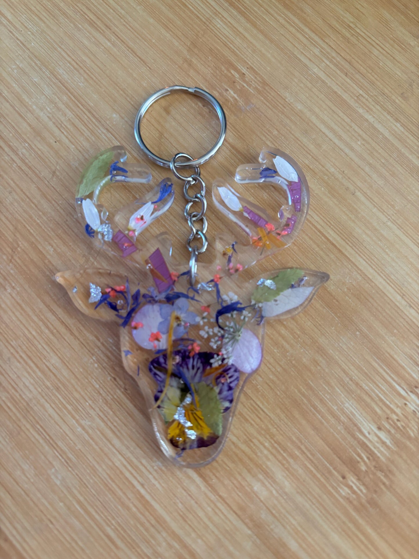 Floral key rings