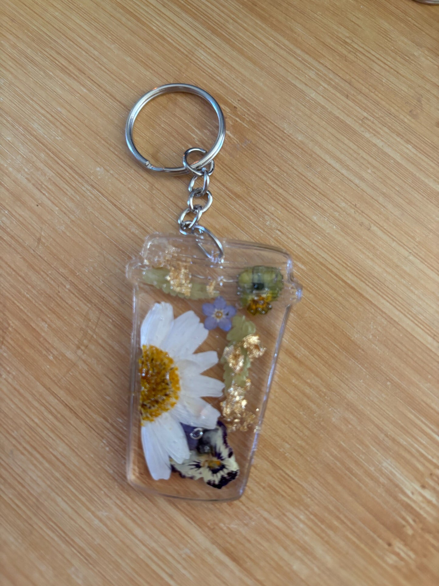 Floral key rings