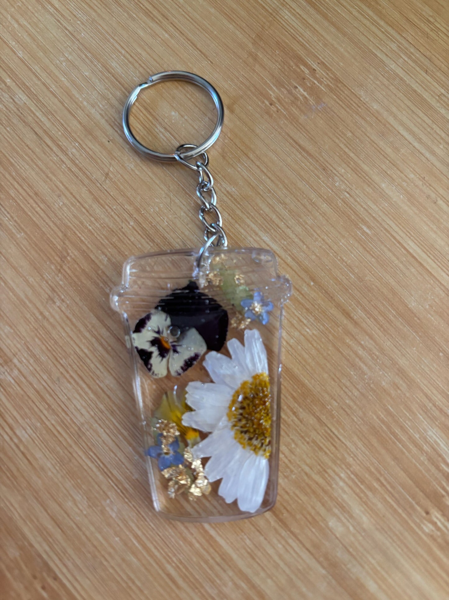Floral key rings