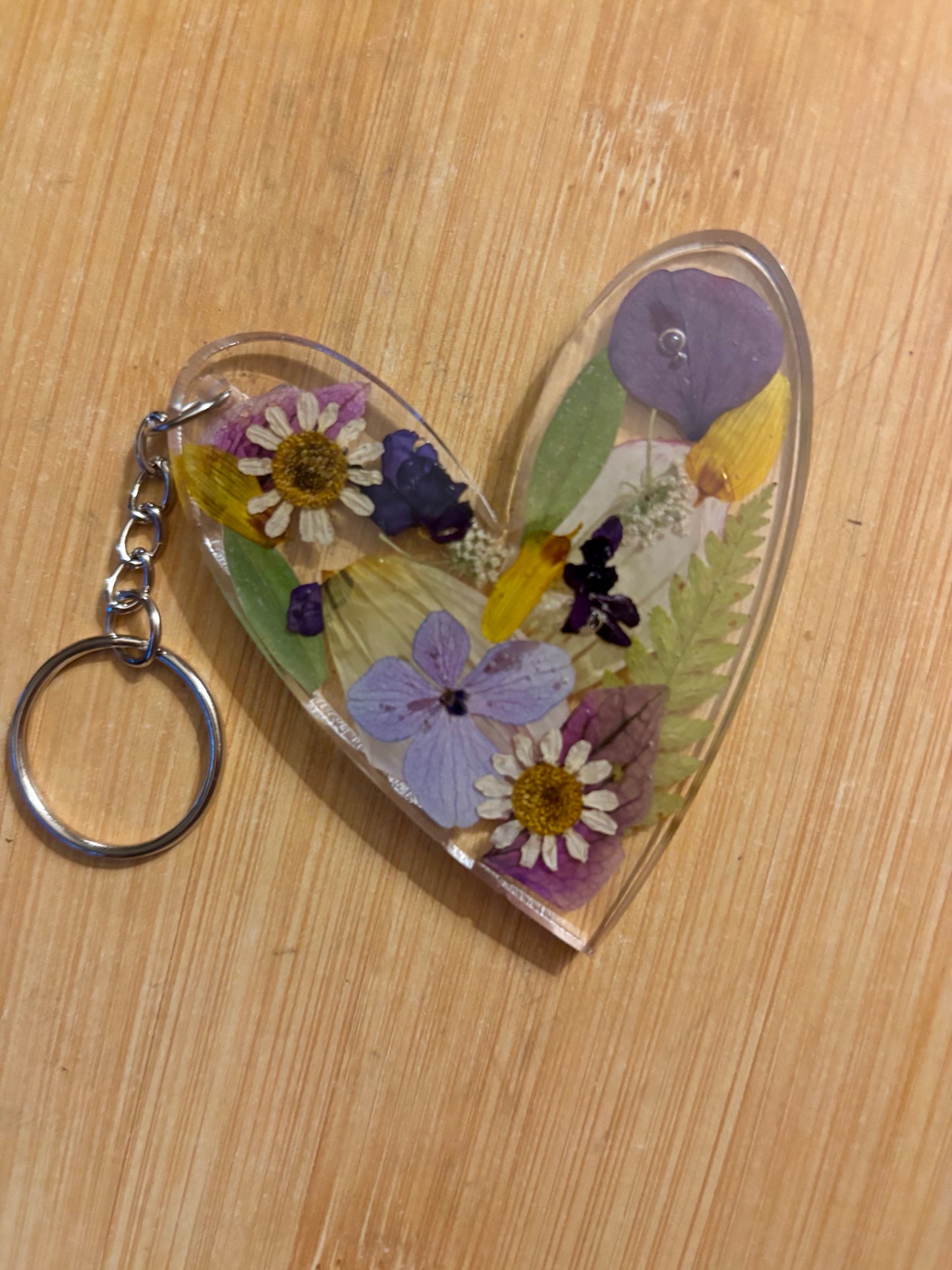 Floral key rings