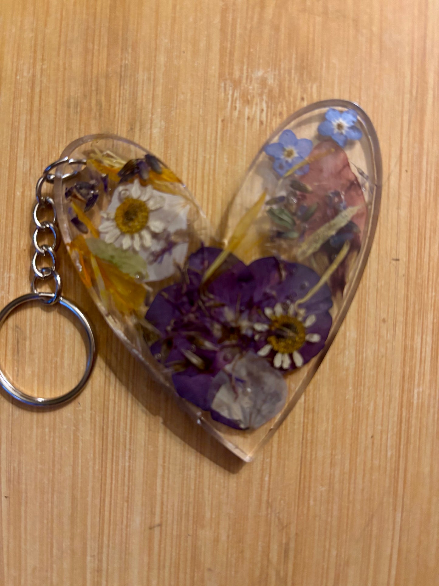 Floral key rings