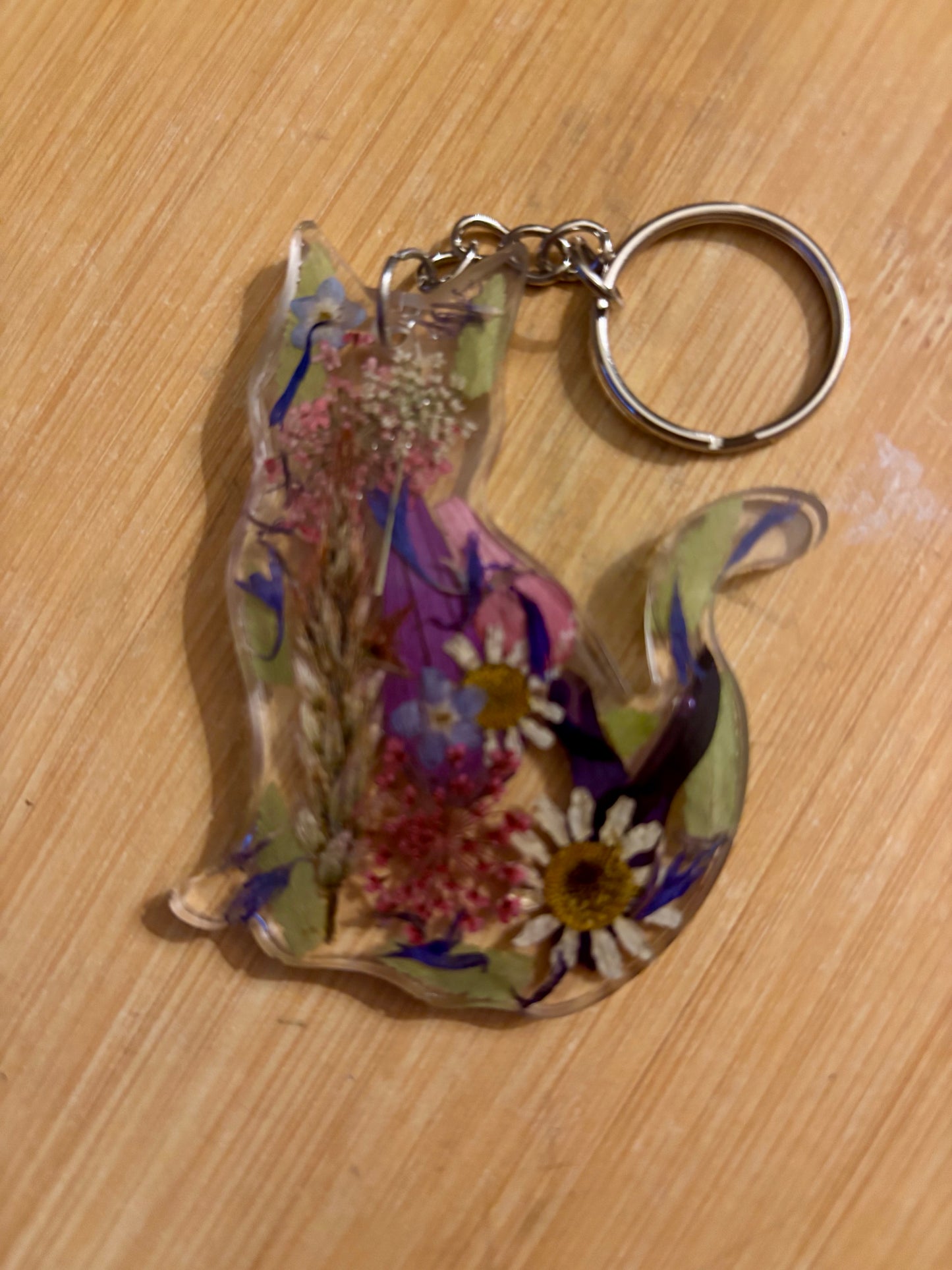 Floral key rings