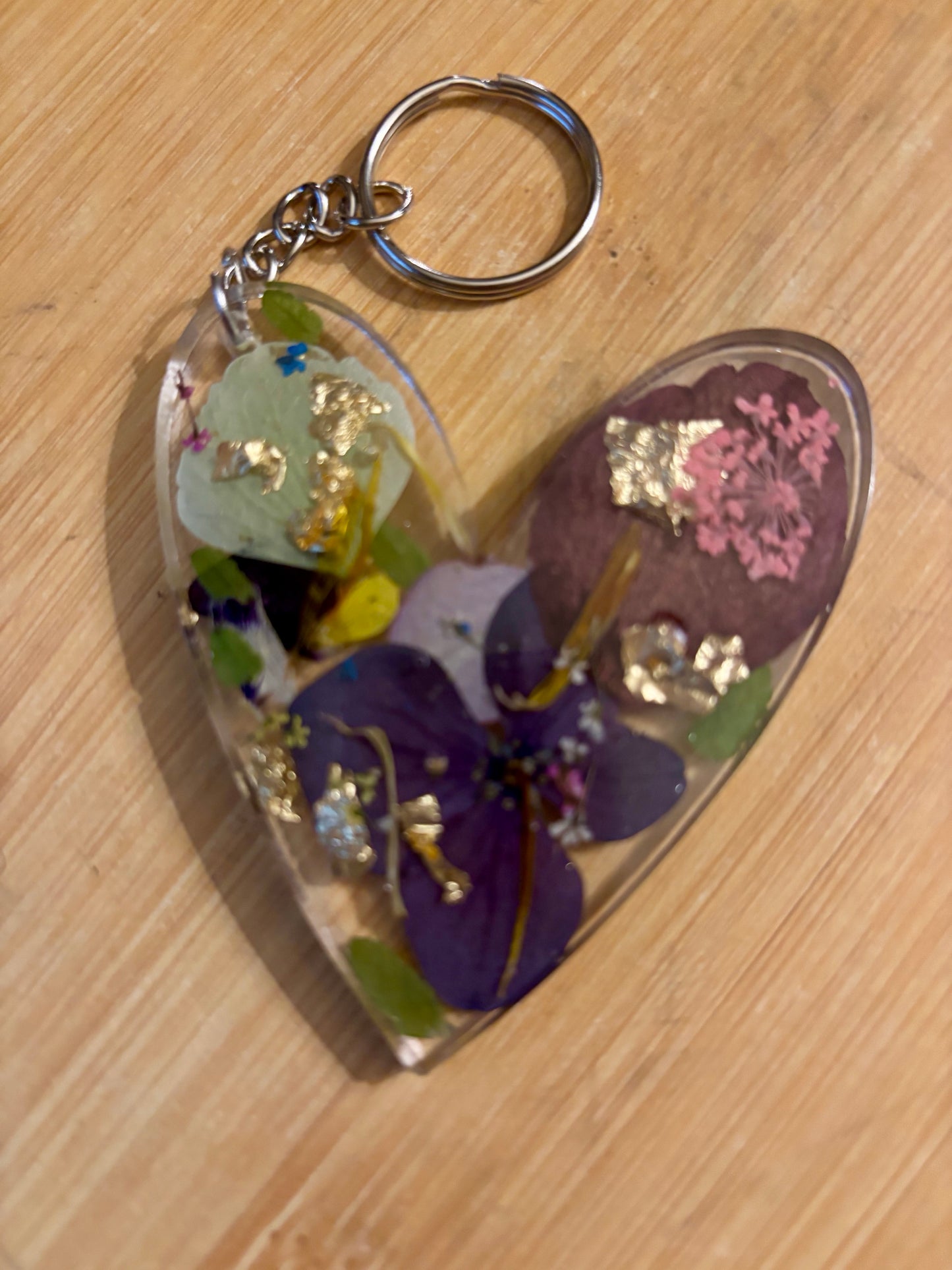 Floral key rings