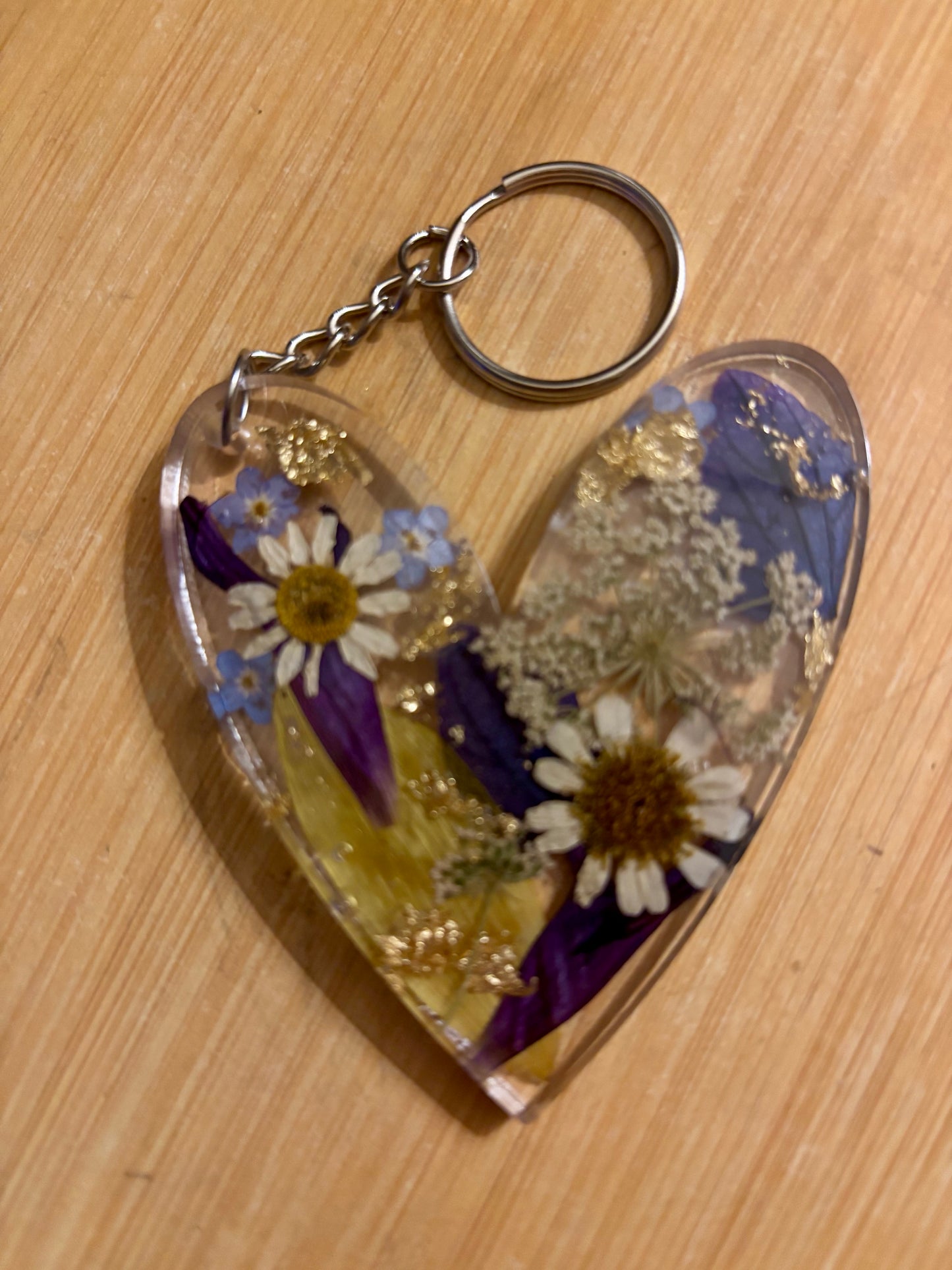 Floral key rings