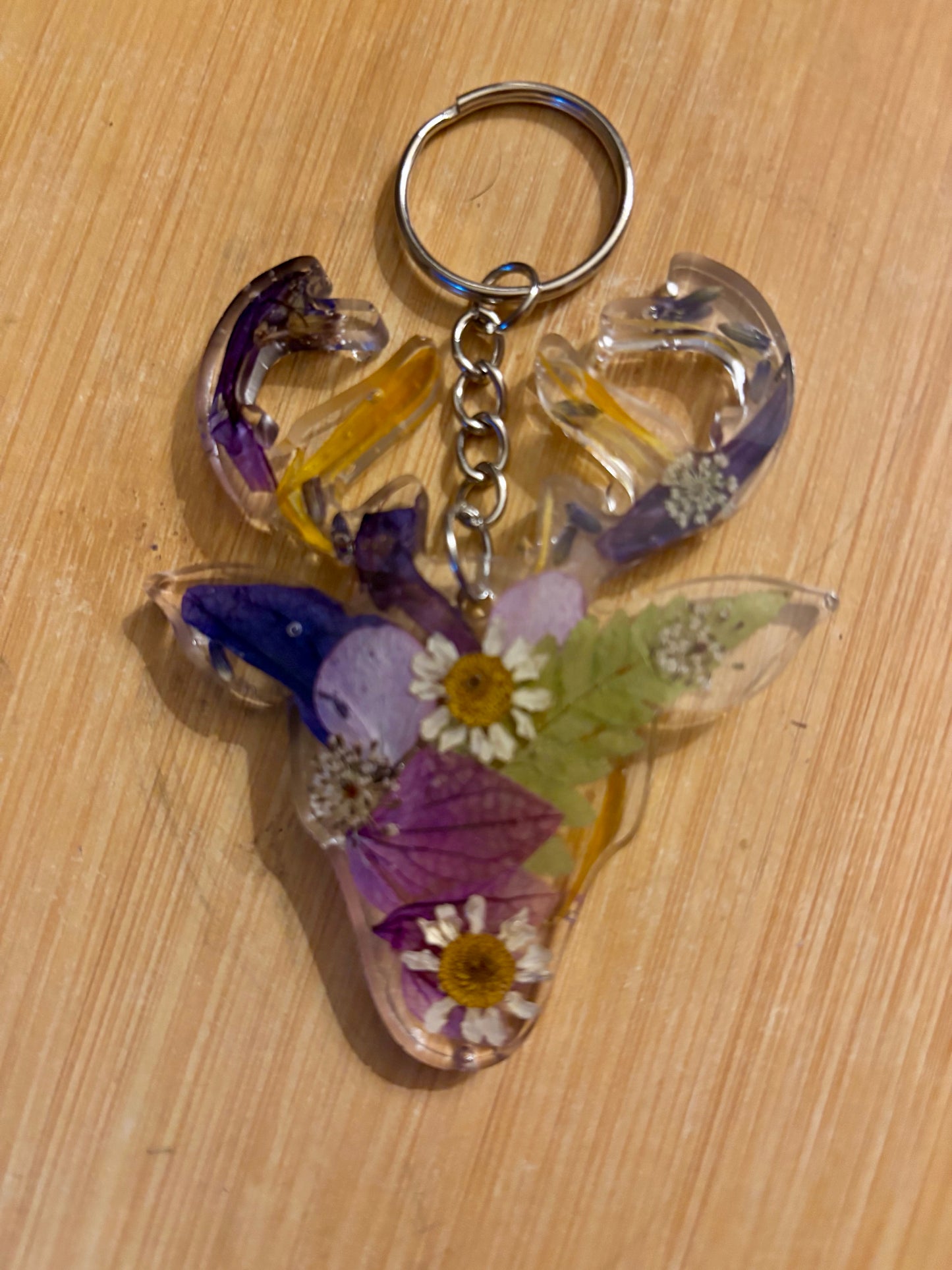 Floral key rings