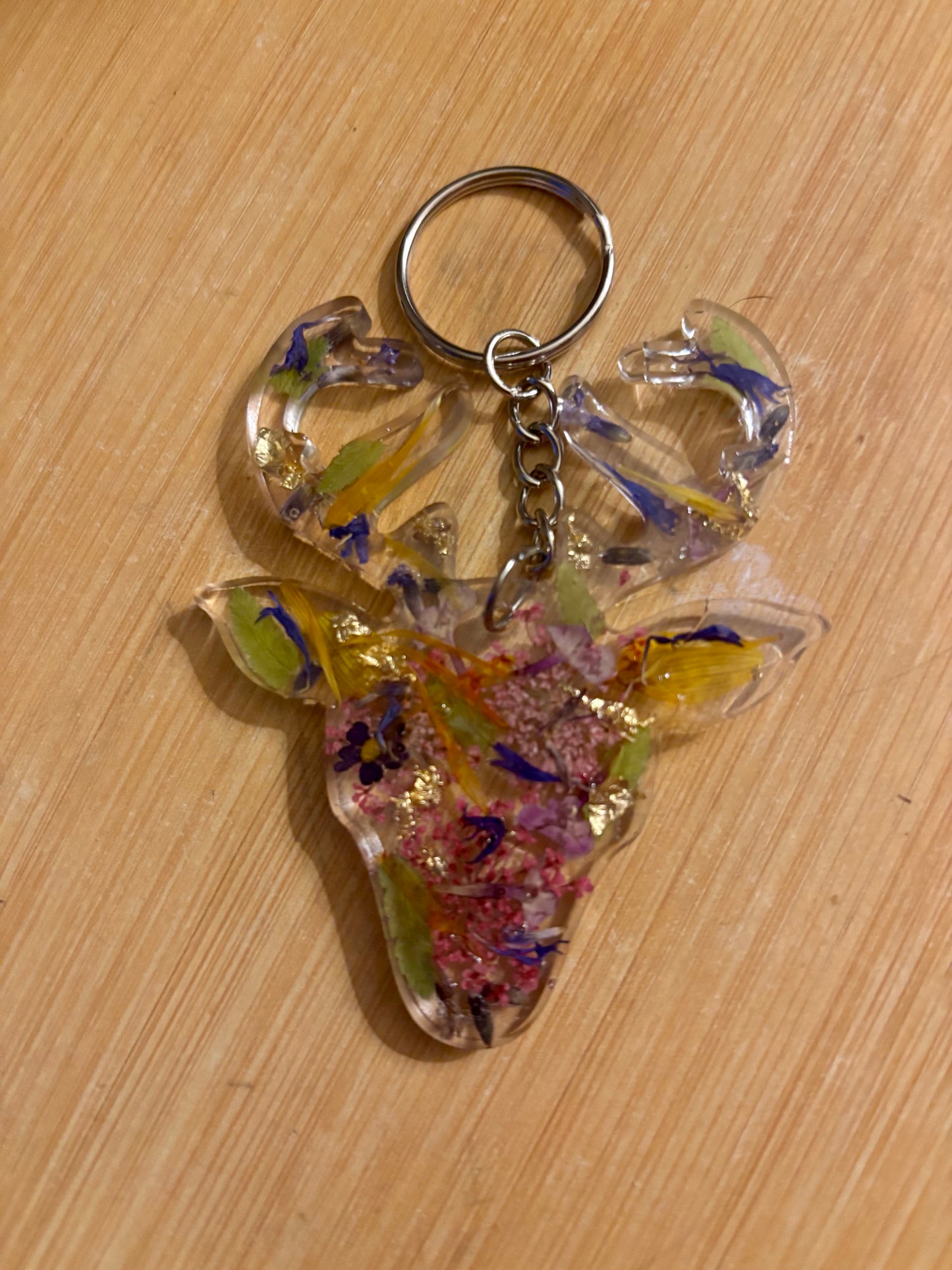 Floral key rings