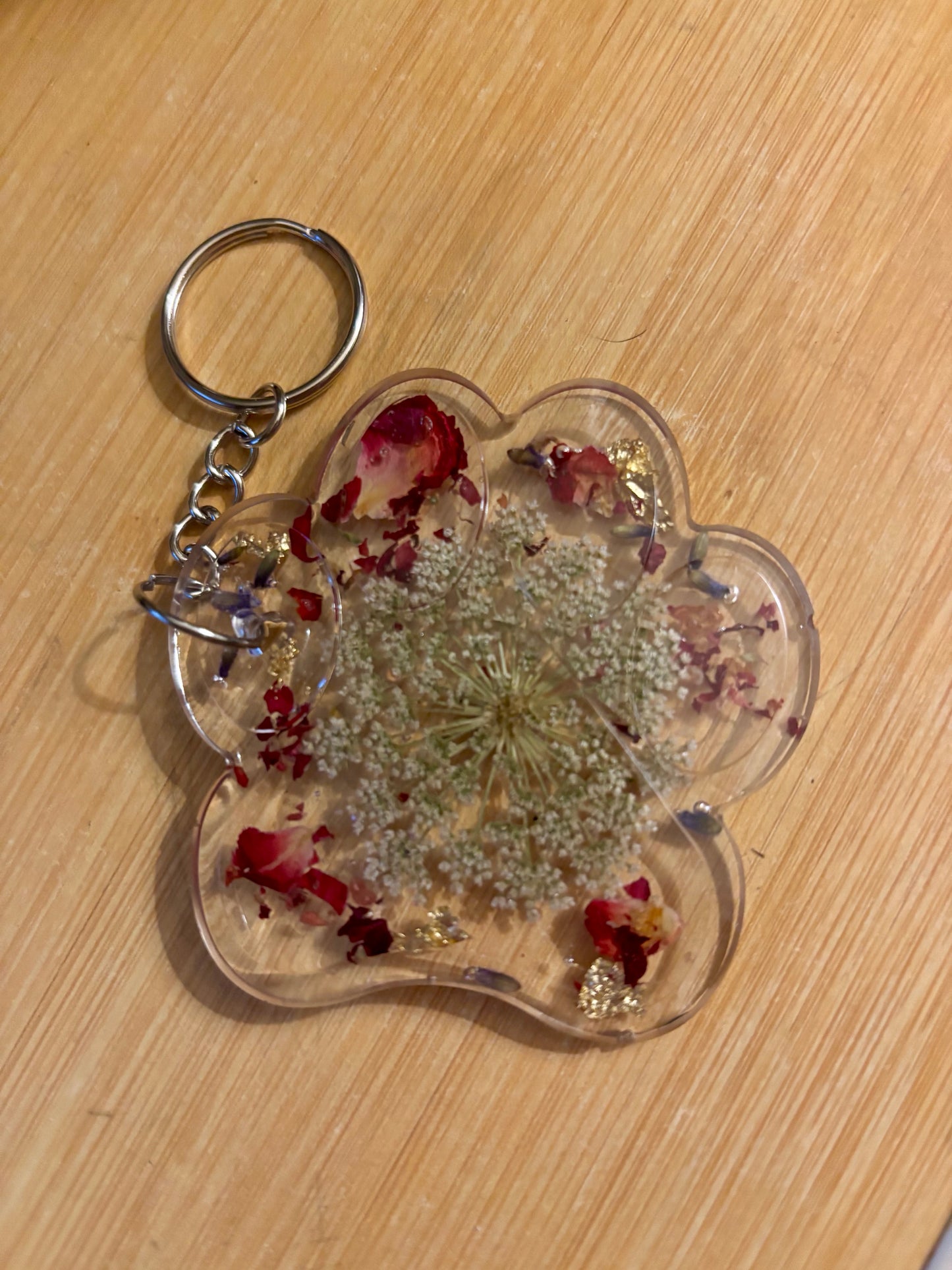 Floral key rings
