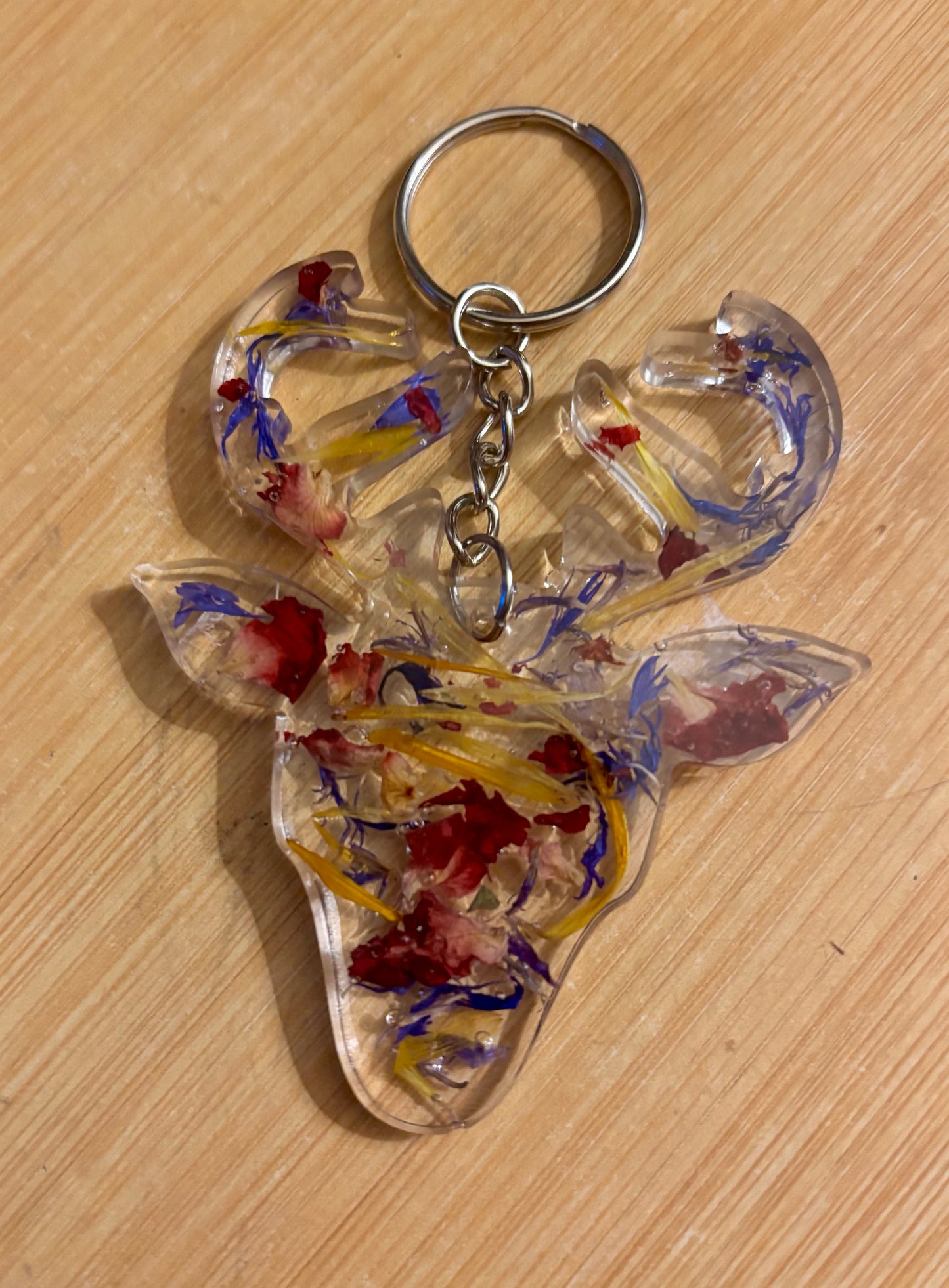 Floral key rings